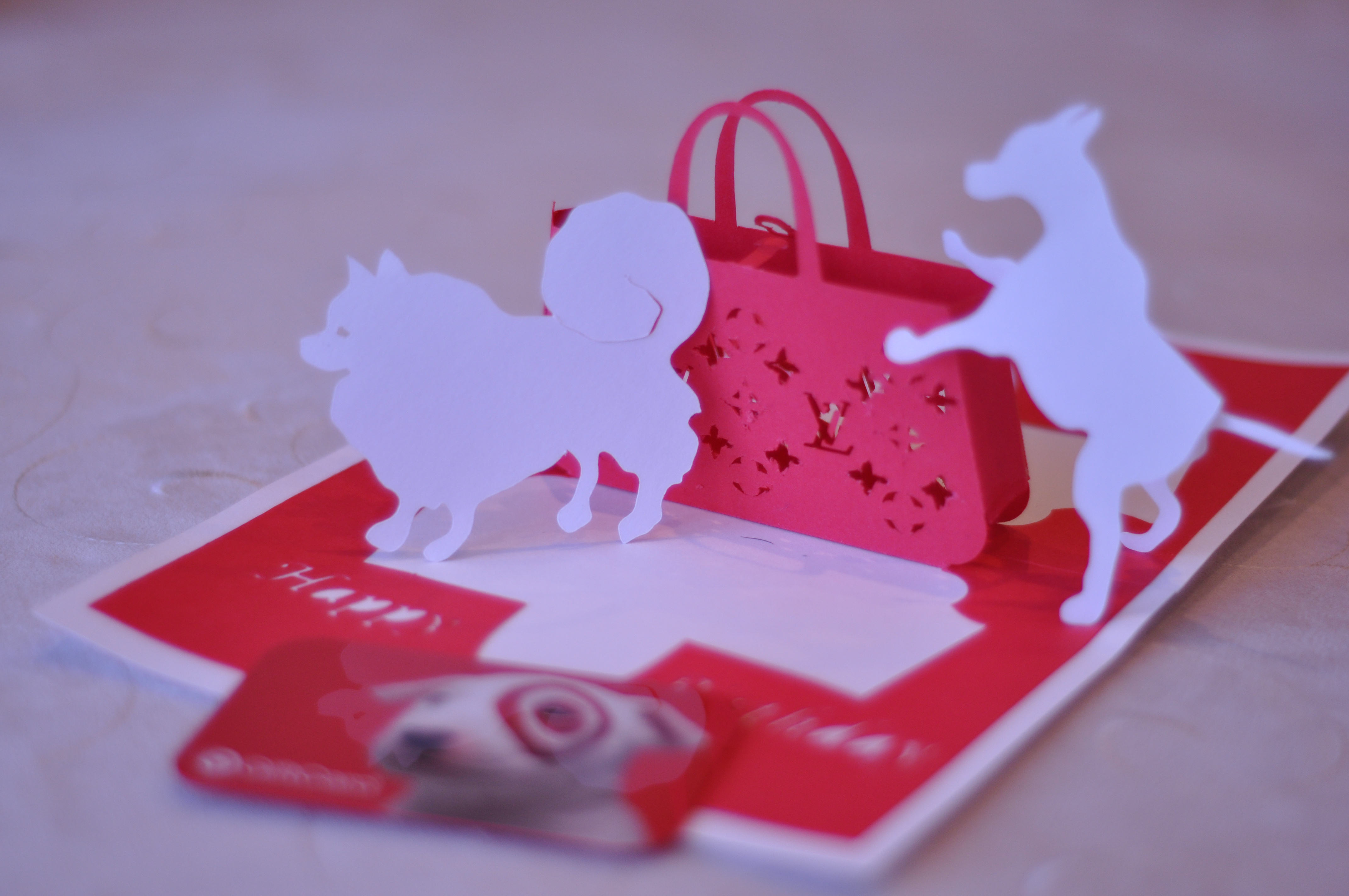 Gift Purse Pop Up Card Template