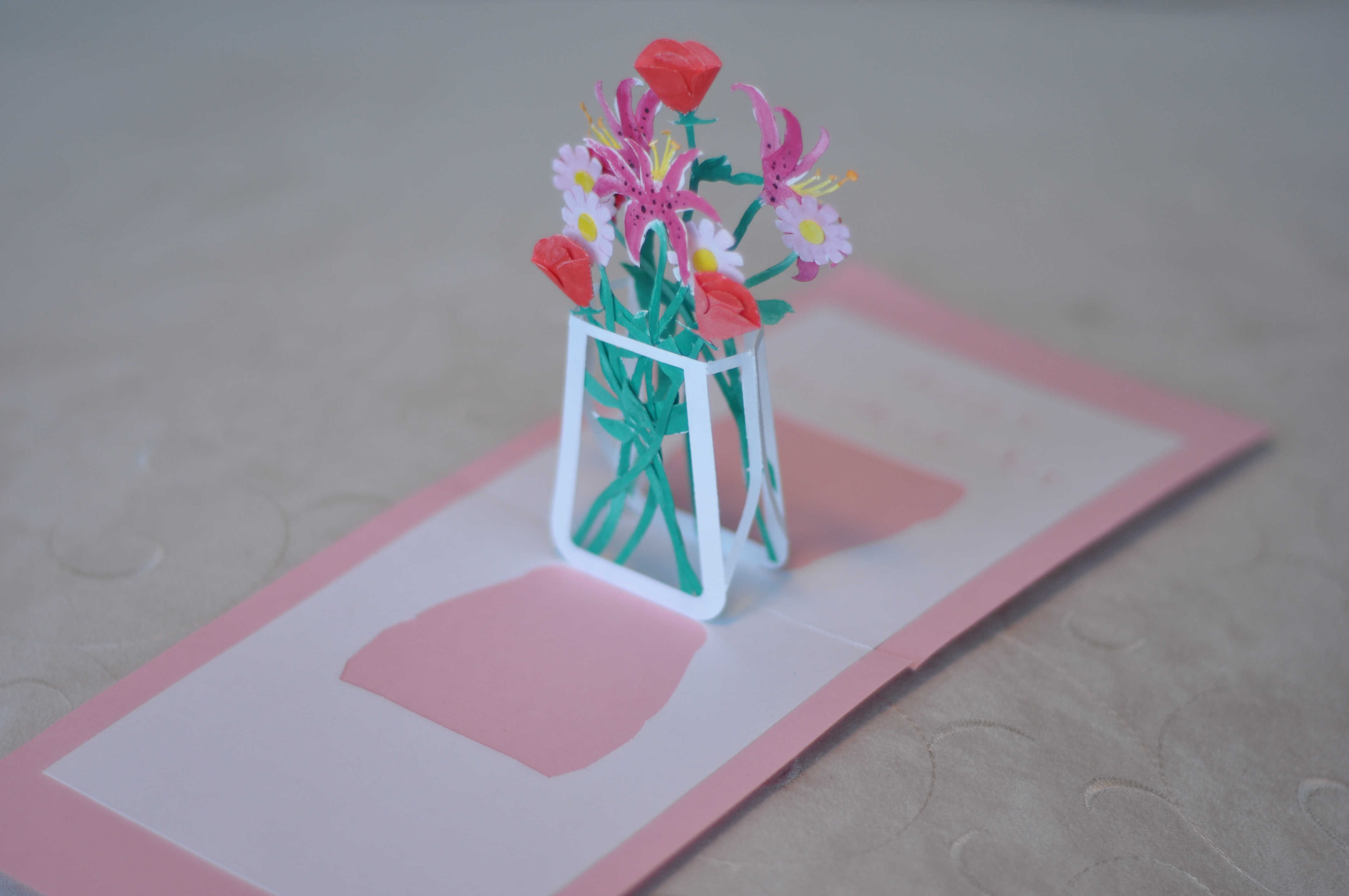 Mother’s Day Pop Up Card: Flower Bouquet - Creative Pop Up Cards