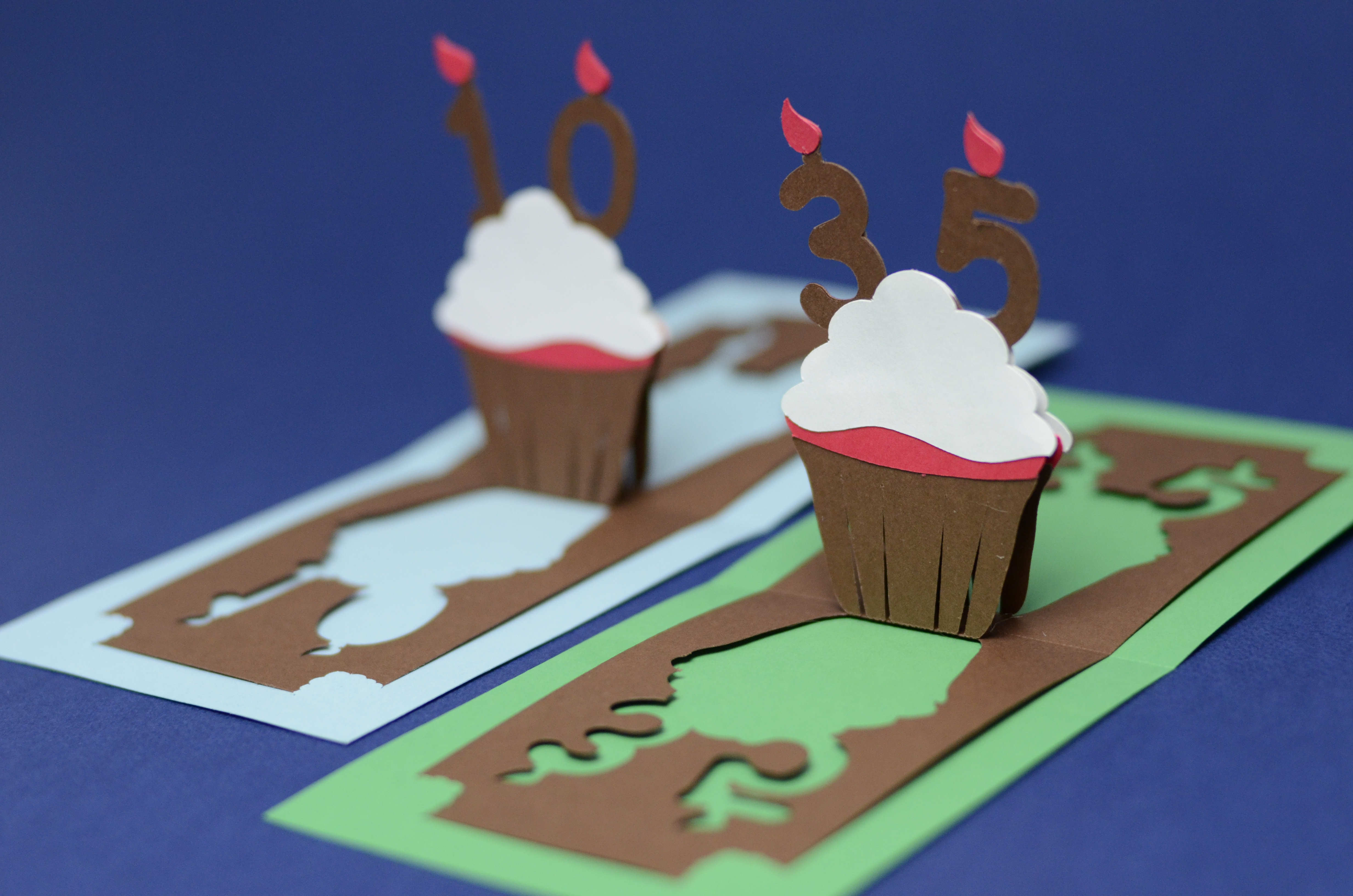 Birthday Pop up Card: Detailed Cupcake - Creative Pop Up Cards