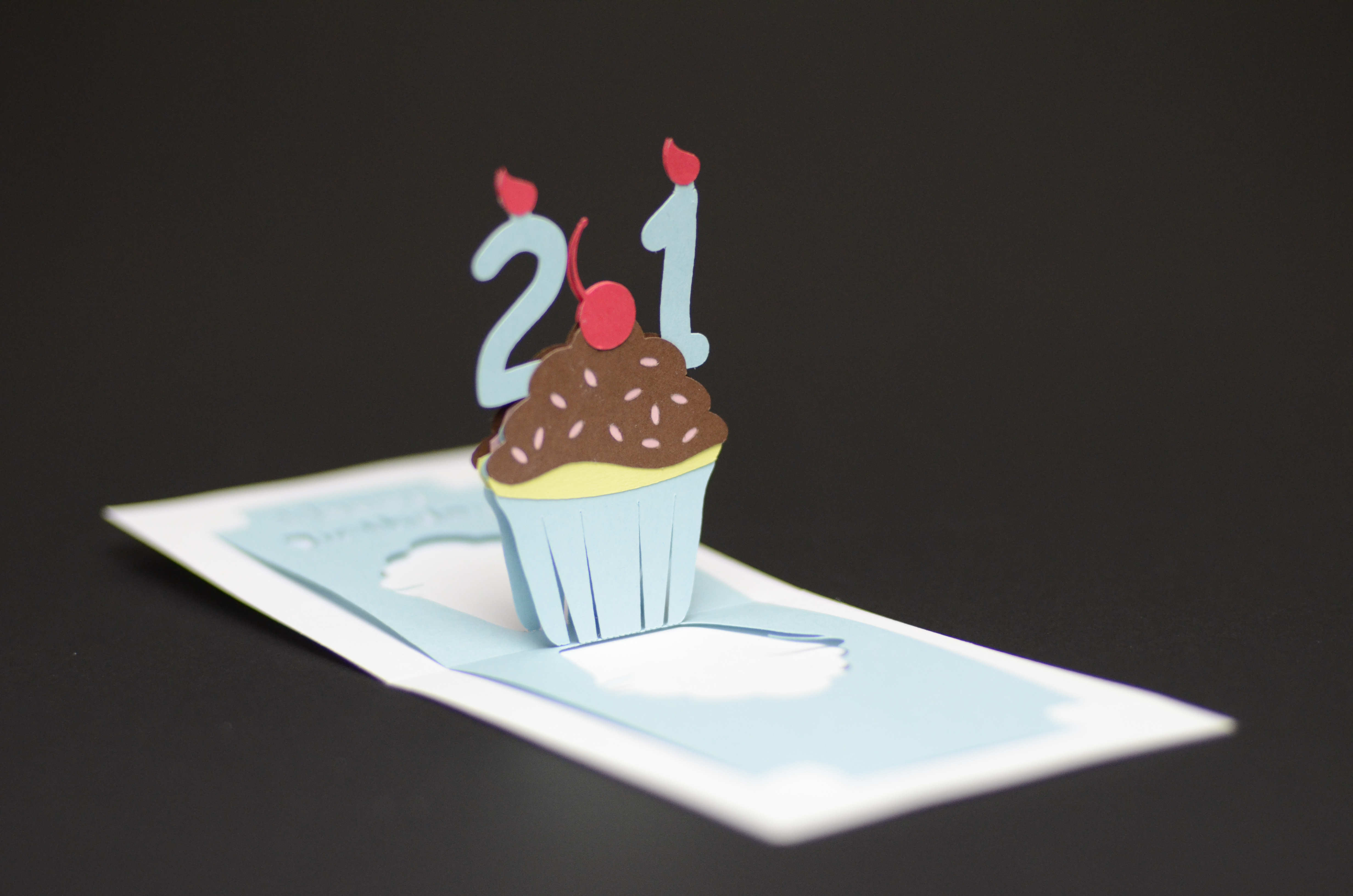 Birthday Pop Up Card: Detailed Cupcake Tutorial - Creative Pop Up Cards