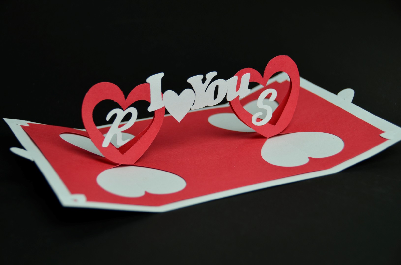 Valentine’s Day Pop Up Card Twisting Heart Creative Pop Up Cards