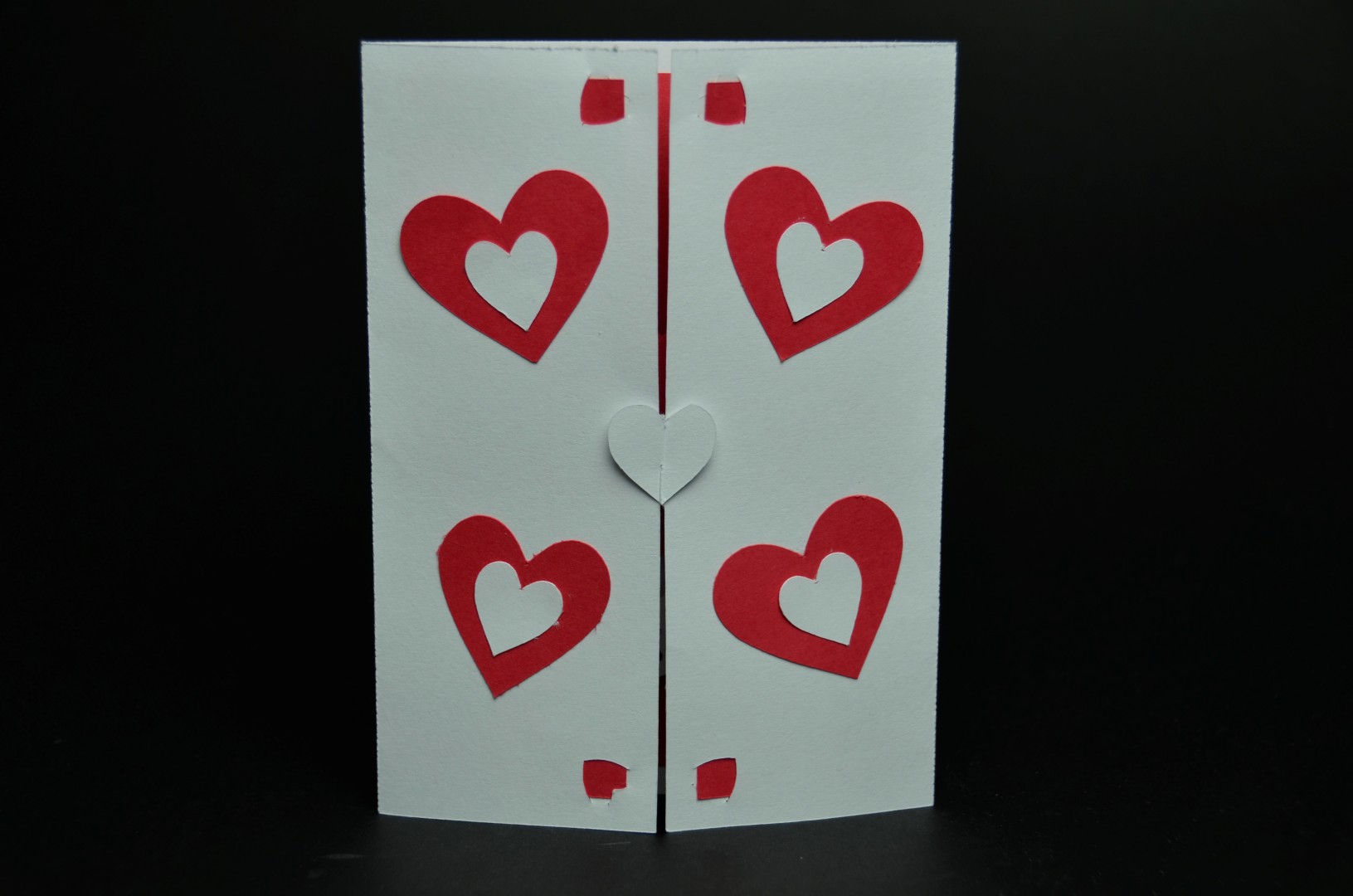 Twisting Hearts Pop Up Card Template