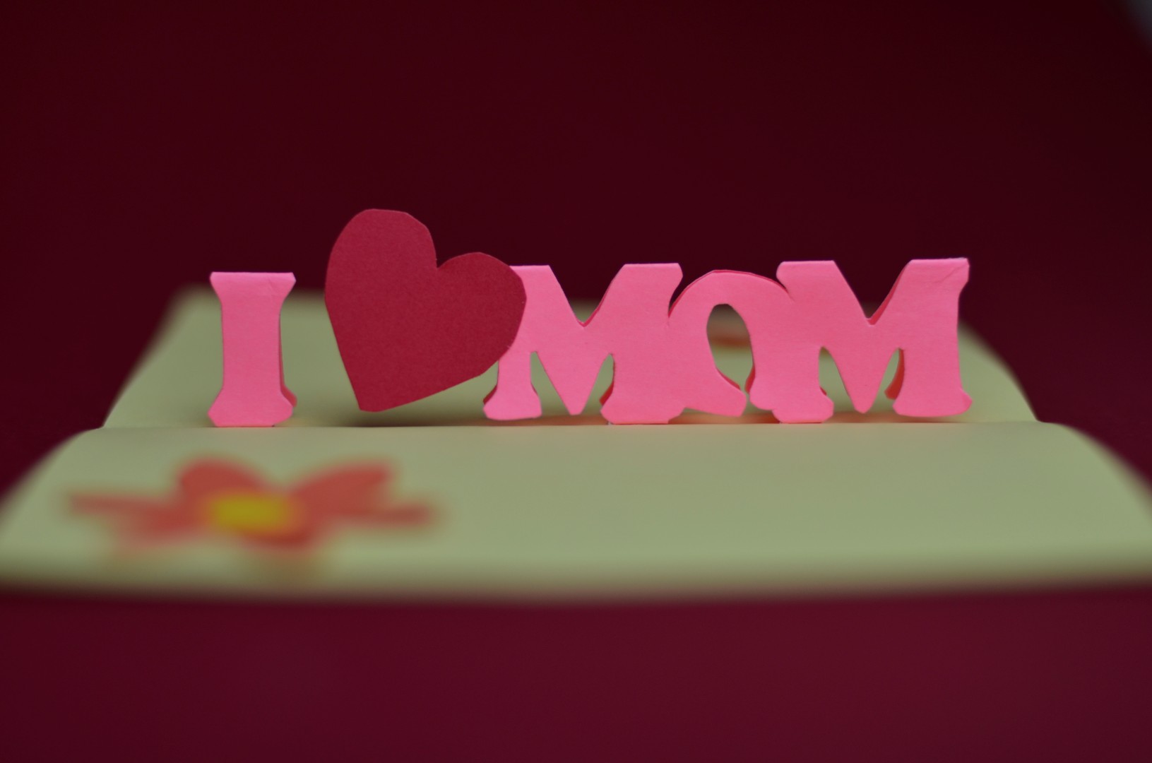 Simple Mother’s Day Pop Up Card Template