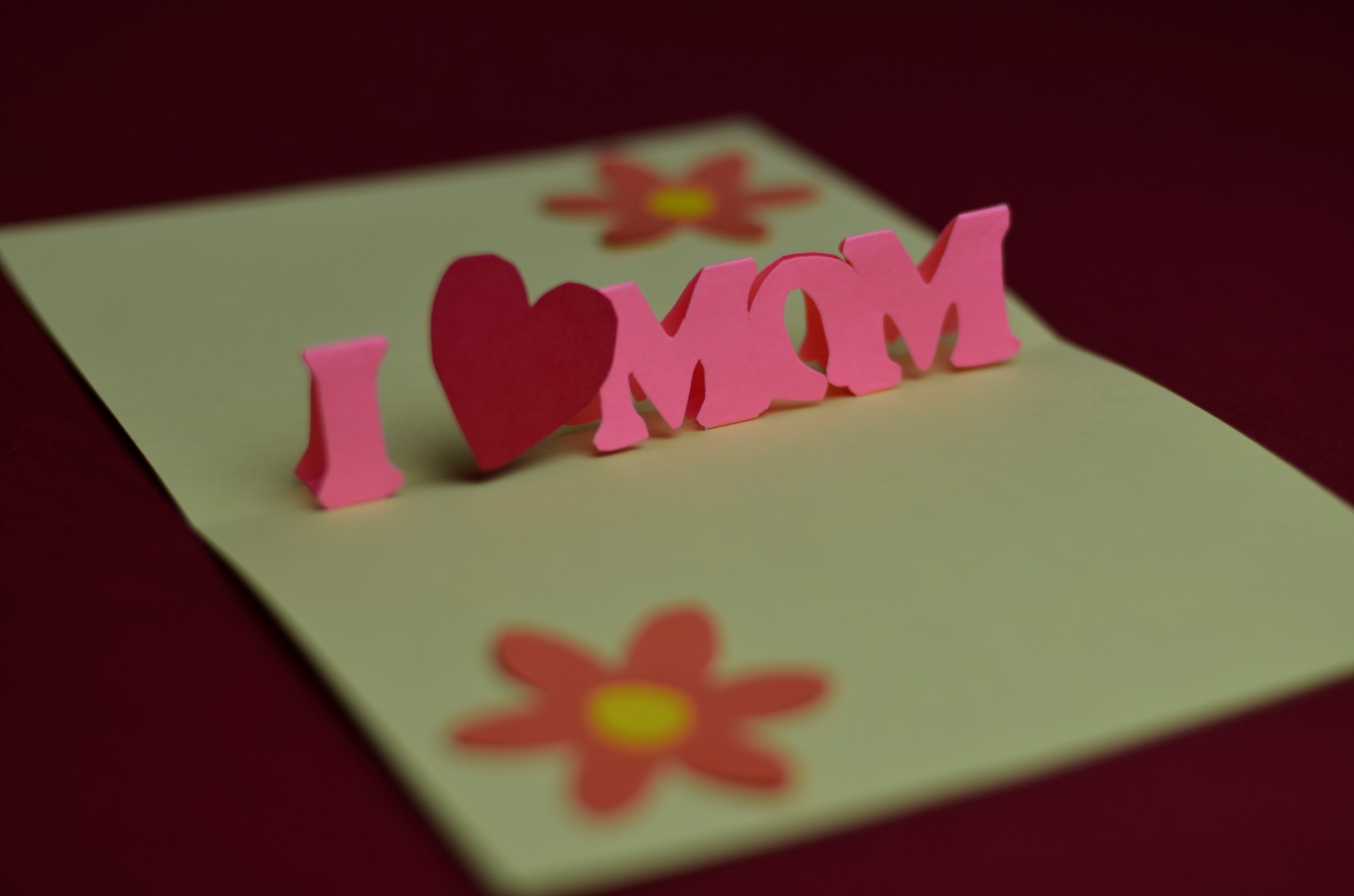 Simple Mother’s Day Pop Up Card Template