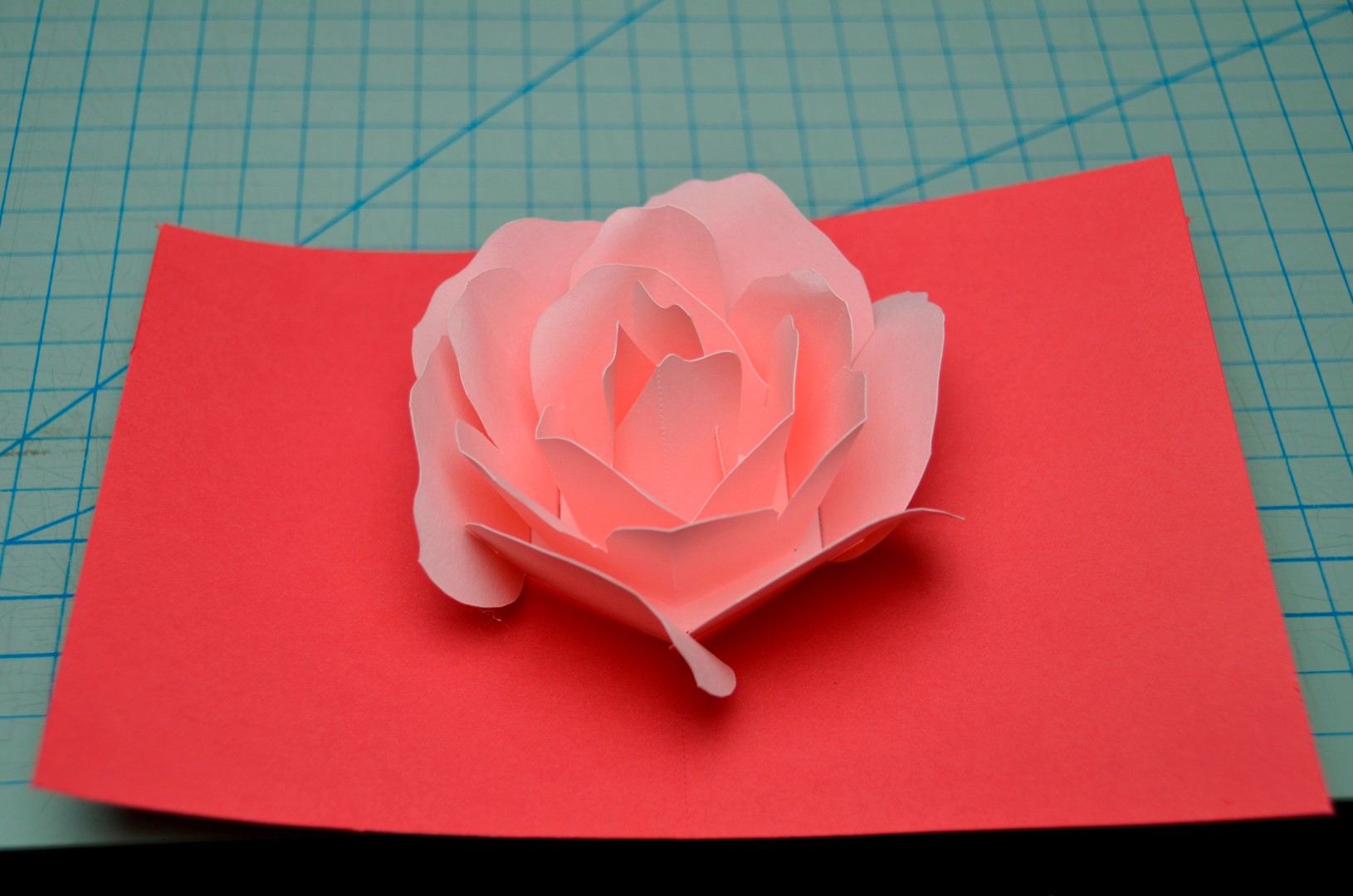 Rose Flower Pop Up Card Tutorial Creative Pop Up Cards