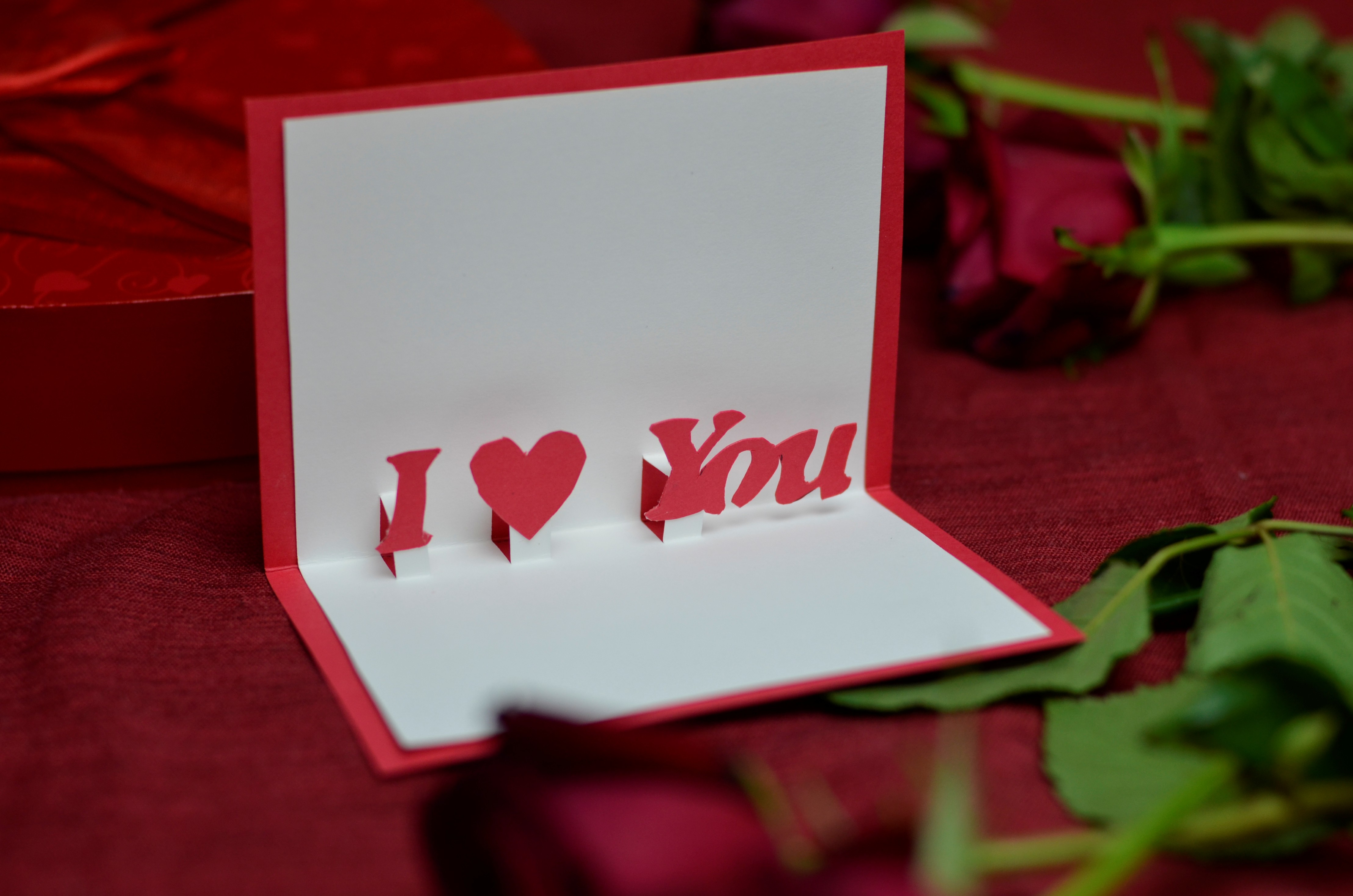 Valentine's Day Free Pop Up Card Template Creative Pop Up Cards