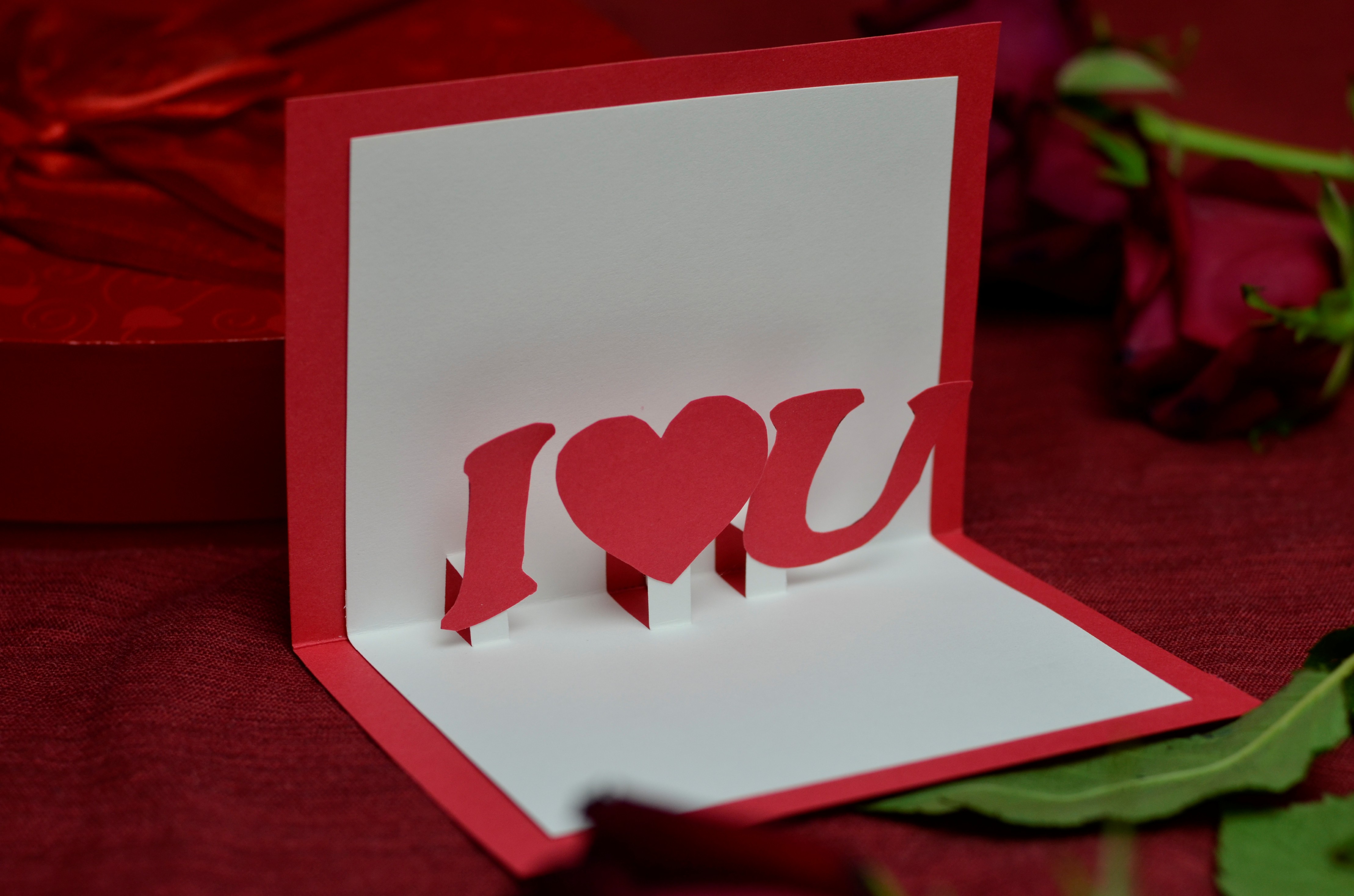 Pop Up Heart Card Template