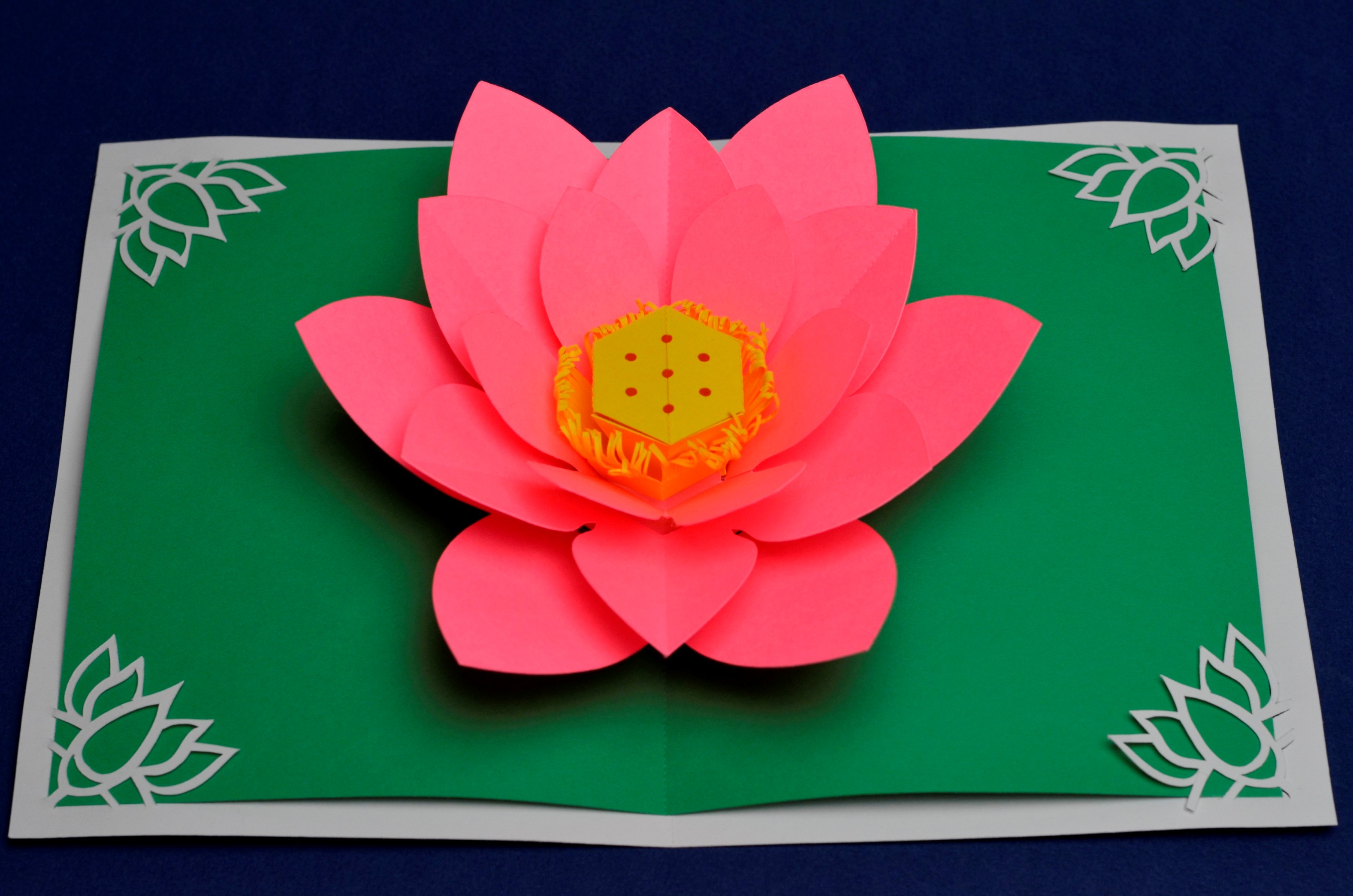 lotus-flower-pop-up-card-template