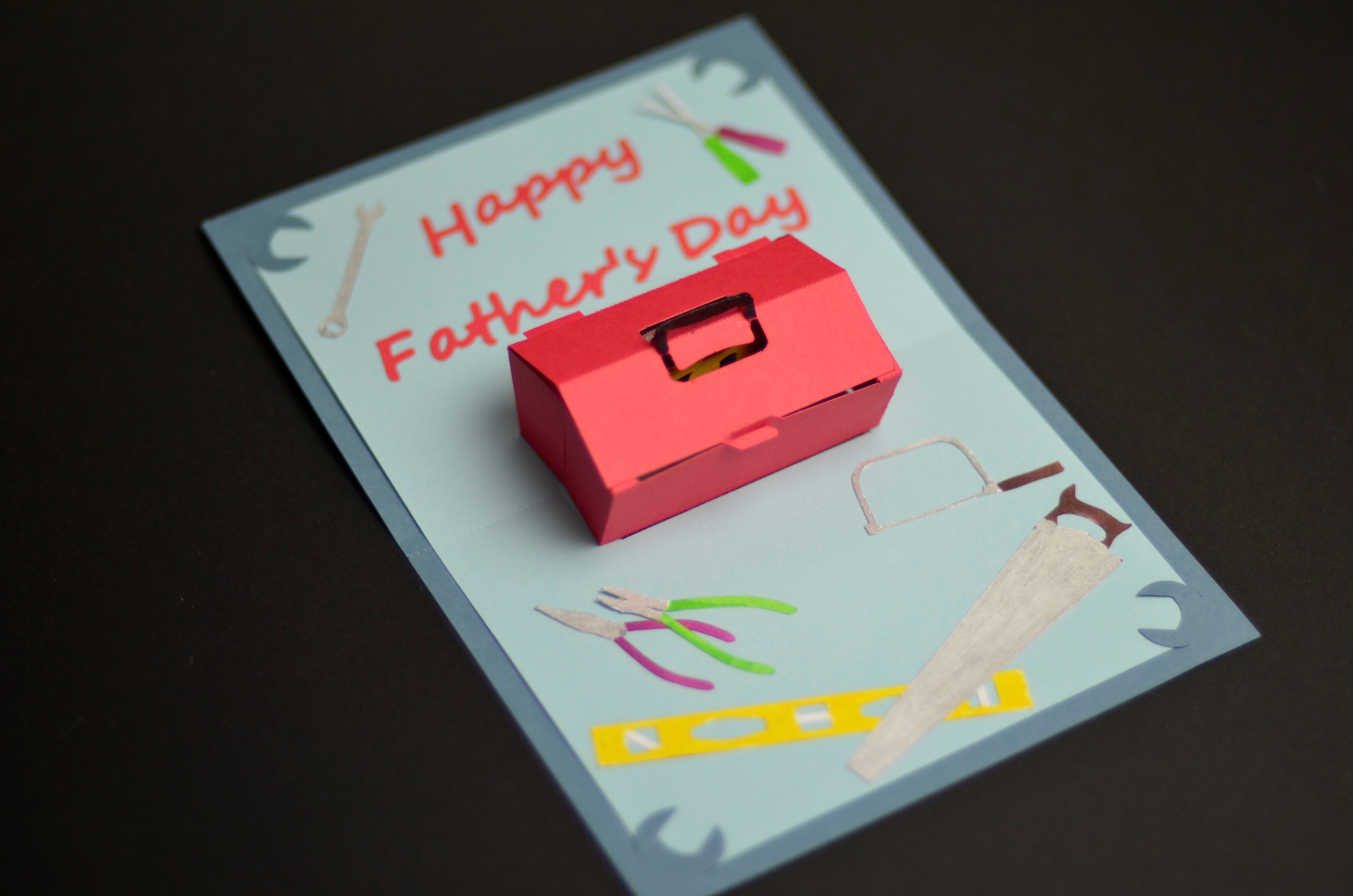 Father's Day Pop Up Card: Tool Box - Creative Pop Up Cards