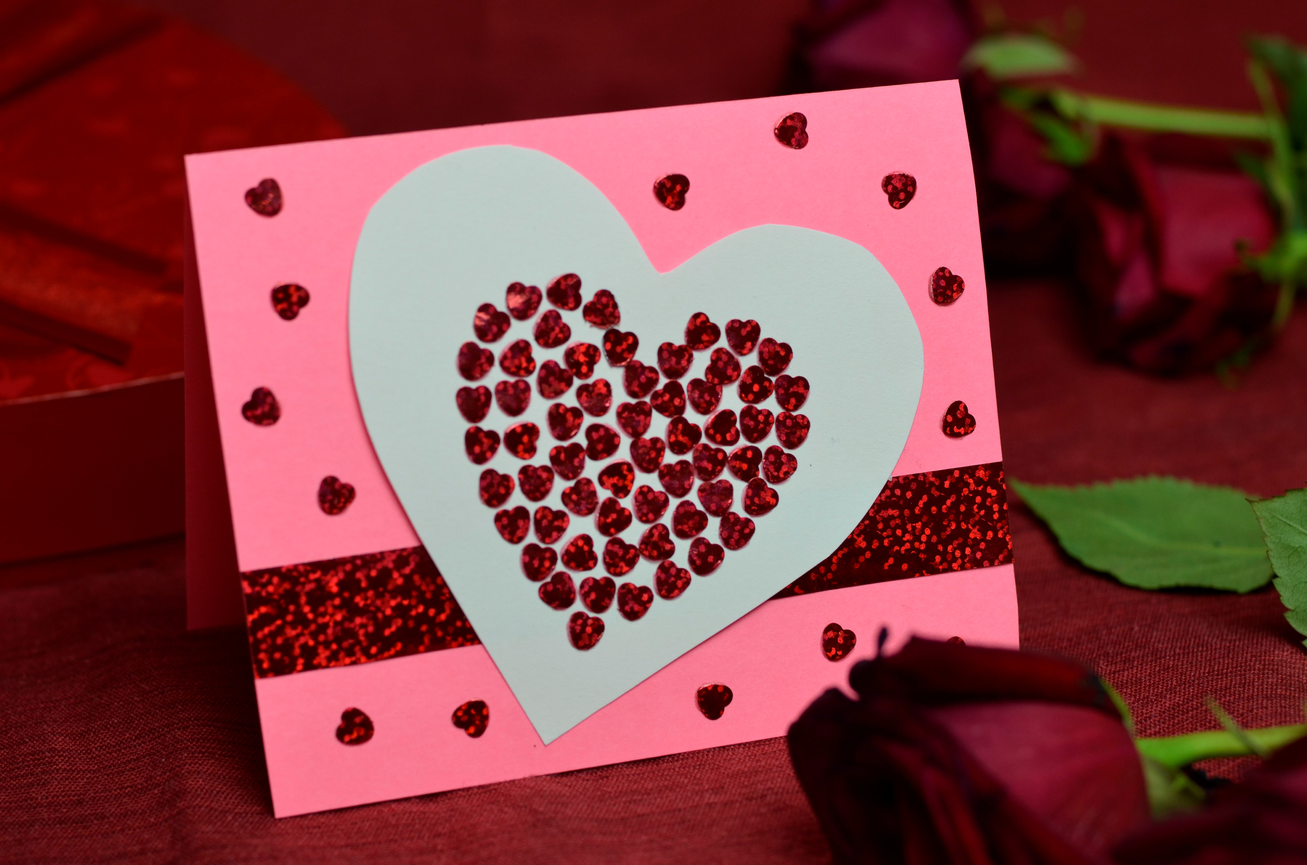 Card Blessing Valentine's  Day Handmade Creative Cards Greeting Card Paper-cut 