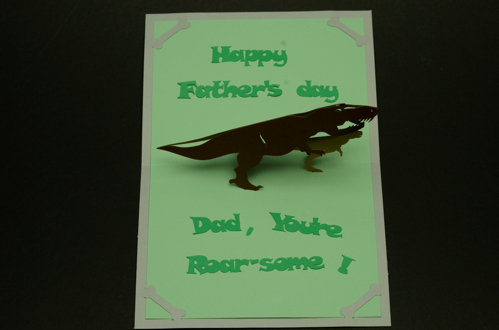 Dinosaur Father's Day Card Roarsome Father's Day 