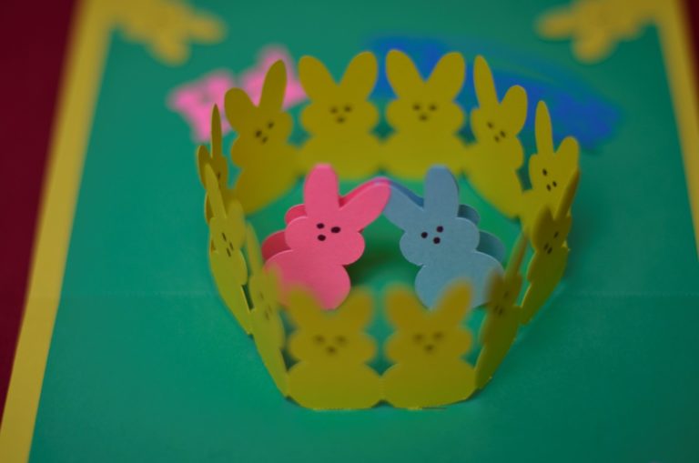 Easter Pop Up Card: Bunny Peeps Tutorial - Creative Pop Up Cards