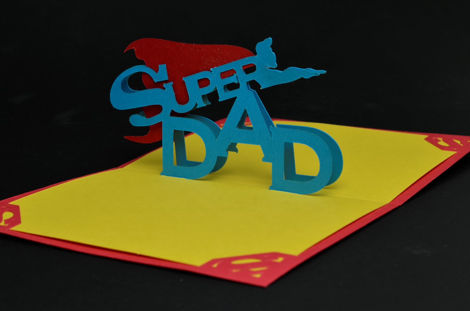 Super Dad Pop Up Card Template - Creative Pop Up Cards