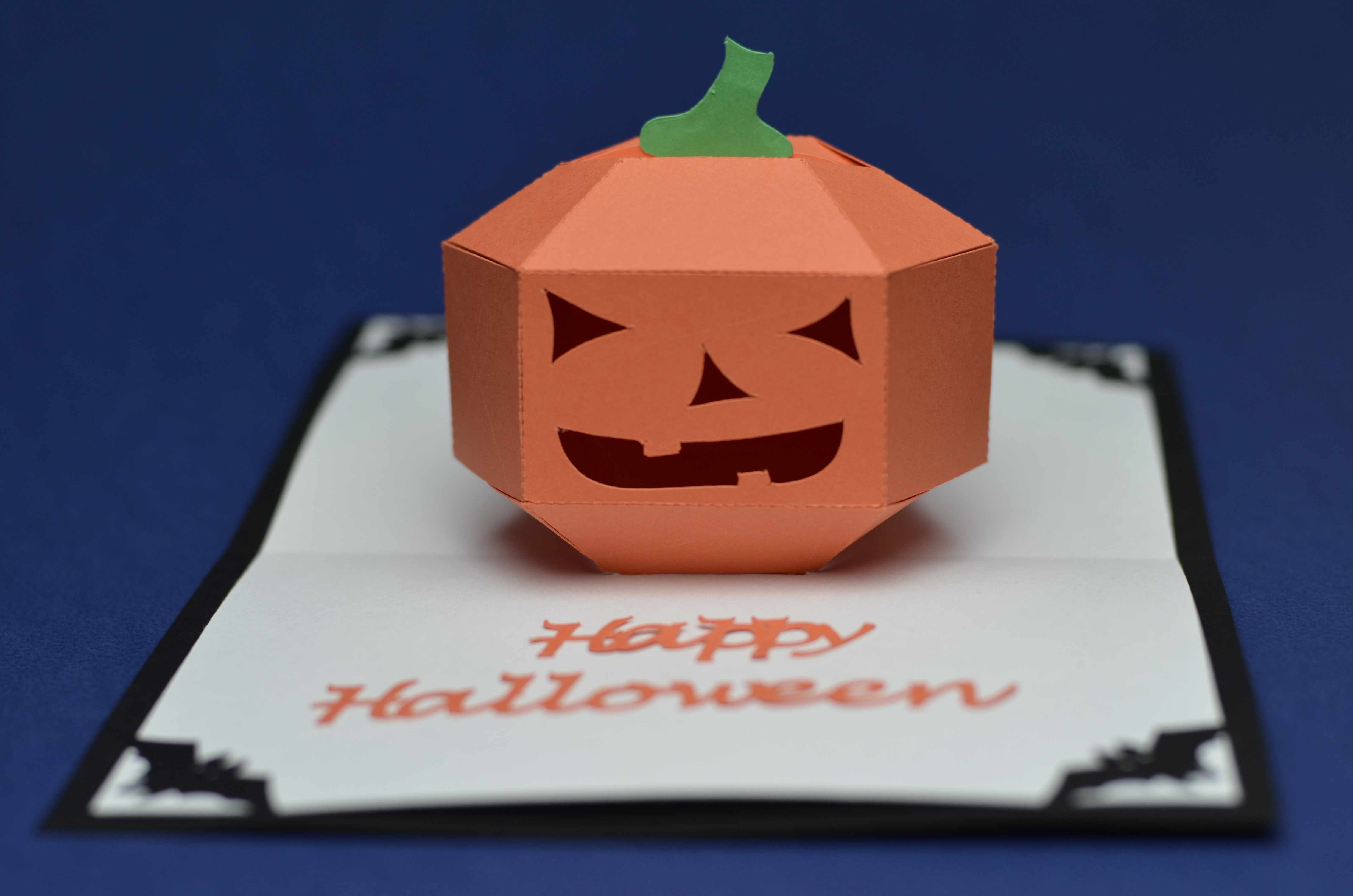 Download 3D Pumpkin Pop Up Card Template - Creative Pop Up Cards