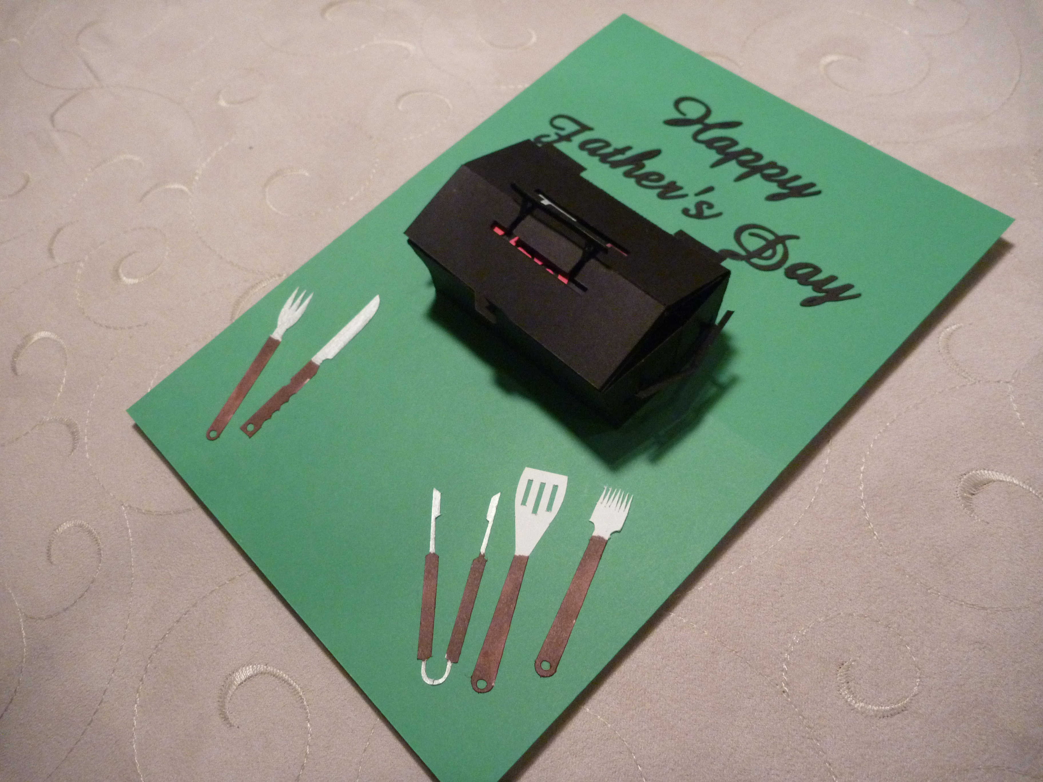 Download Barbecue Grill Pop Up Card Template - Creative Pop Up Cards