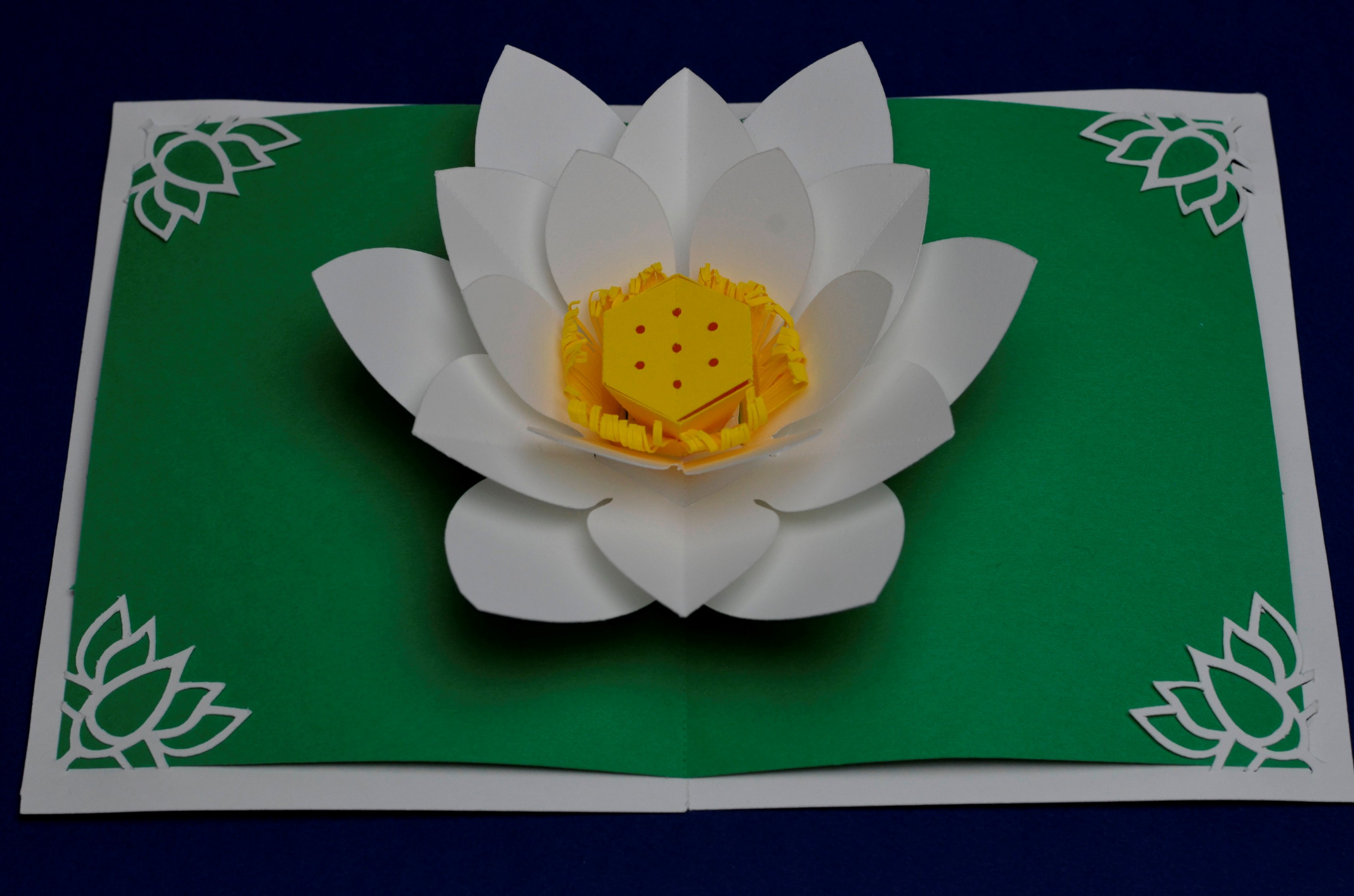 Download Lotus Flower Pop Up Card Template - Creative Pop Up Cards