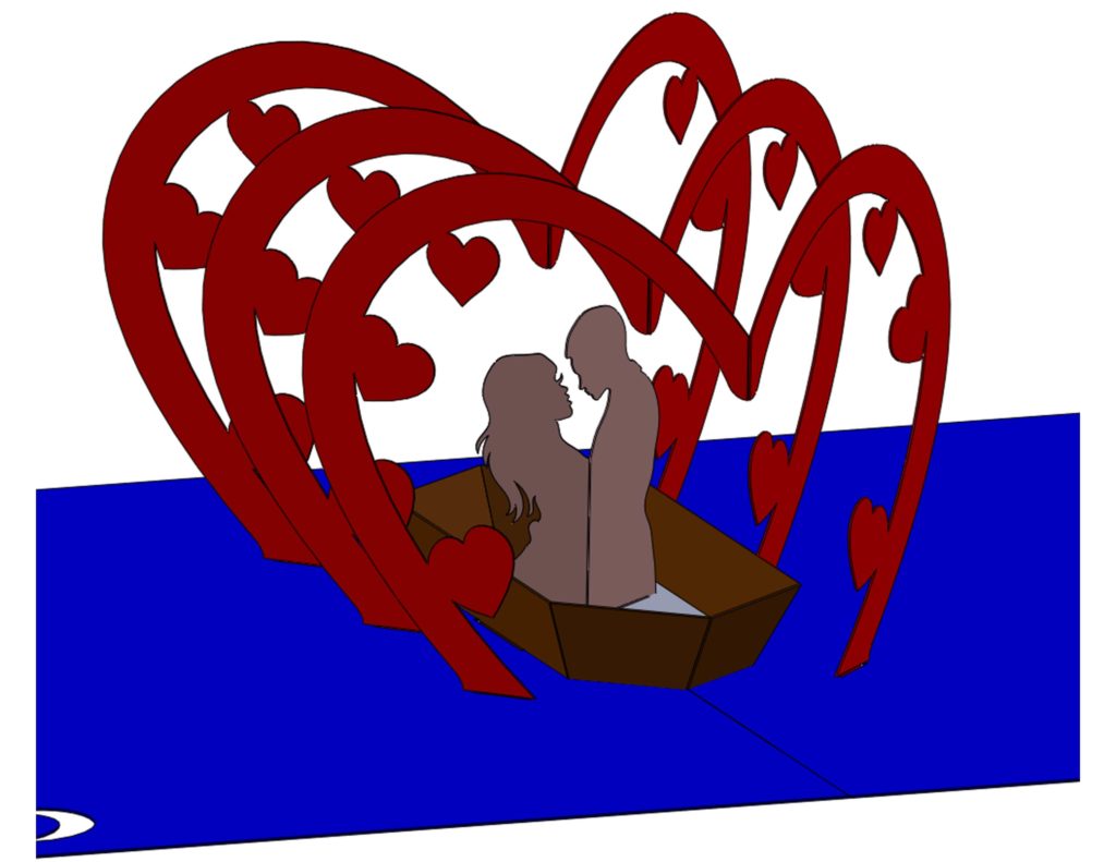 Tunnel of Love Pop Up Card for Valentines day Creative Pop Up Cards